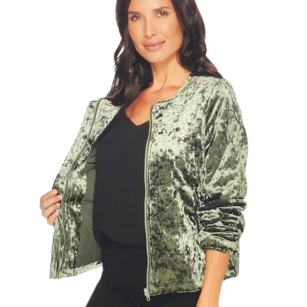 SANCTUARY | All You Need Is Me Velvet Collarless Jacket (Size S)